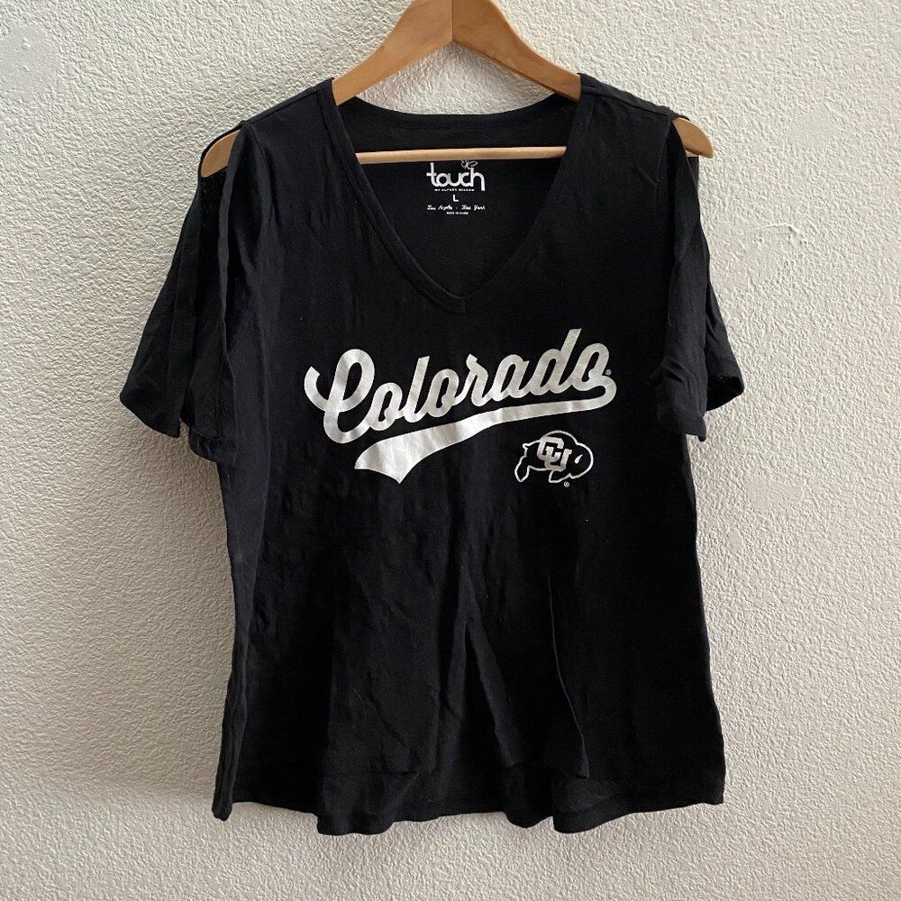 Colorado Buffaloes Touch By Alyssa Milano Shoulder Slit Shirt Oversized Large